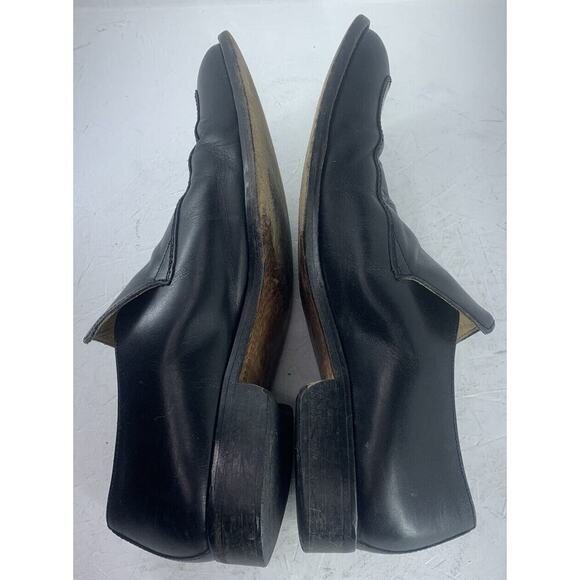 Coach 100% Leather Slip On Loafer Dress Shoes Size 10 Men\'s Black Made In Italy main image 10